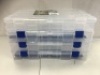Lot of (4) Tackle Boxes, Some Damage, Missing Latches on 1 Box, E-Commerce Return