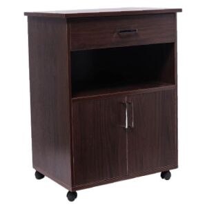 Single Drawer Rolling Storage Cabinet with 2 Doors 