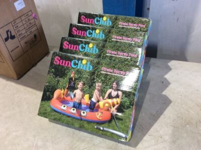 Lot of (4) SunClub Kids Pirate Spray Pools