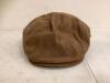 Red Head Faux Leather Mens Hat, XL, Appears New