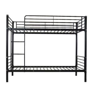 Ktaxon Twin-over-Twin Bunk Bed with Metal Frame and Ladder