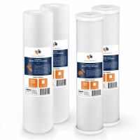 Big Blue CTO Carbon Block & Sediment 20&rdquo; x 4.5" Replacement Filter Cartridges Set