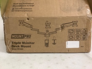 Mount Pro Triple Monitor Desk Mount, Appears New