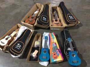 Lot of (5) Donner Ukuleles 