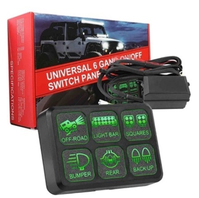 Universal 6 Gang On/Off Switch Panel System, E-Comm Return