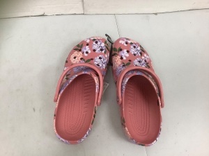 Womens Floral Crocs, Size 12, E-Comm Return