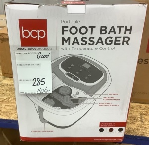 Portable Foot Bath Massager w/ Temperature Control