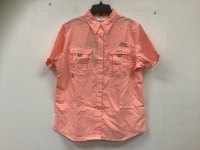 Columbia Mens Short Sleeve PFG, Large, E-Comm Return