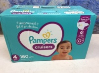 Pampers Cruisers Size 4. 160 Count Diapers. Appears&nbsp;New With Damaged Box