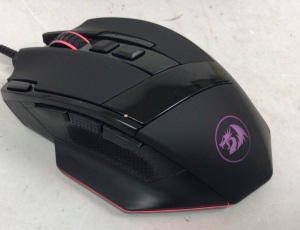 Redragon Sniper Pro Gaming Mouse, Missing Cords & USB Receiver, Powers Up, E-Comm Return