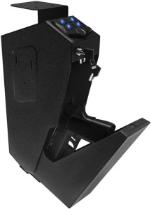 RPNB Mounted Gun Safe - Auto Open Lid Smart Pistol Safe w/ Biometric Fingerprint or Keypad Lock