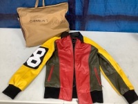 Womens' 8-Ball Varsity Letterman Bomber Jacket