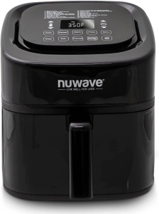 NuWave 8QT Brio 6-in-1 Digital Air Fryer w/ Integrated Digital Temperature Probe, 100 Presets