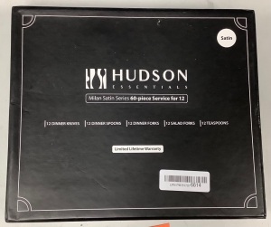 Hudson Essential Milan Satin Series - 60-Pcs, 12 Settings