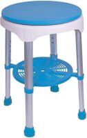 Carex Easy Swivel Shower Stool - Adjustable Rotating Bath Seat and Shower Chair for Elderly with Storage Tray. Appears New