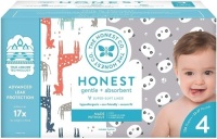 The Honest Company Super Club Box Diapers with TrueAbsorb Technology, Pandas & Safari, Size 4, 120 Count. Appears New with Damaged Box