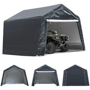 TOOCA 8' x 14' x 7.6' Portable Outdoor Storage Shelter Shed with Detachable Roll-up Zipper Door 