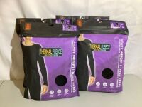 Lot of (4) Thermal Fleece Heavy Weight, Medium, Appears New