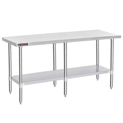 DuraSteel Commercial Grade Food Prep Stainless Steel Work Table 24" x 84" x 34" 