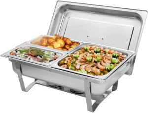 Stainless Steel Rectangular Buffet Food Warmer Chafing Dish