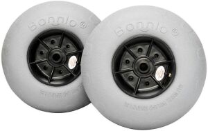 Bonnlo Replacement Balloon Wheels 12" Big Beach Sand Tires for Axle 12mm, 20mm, 22mm Diameter Kayak Dolly Canoe Carts Buggy with Free Air Pump