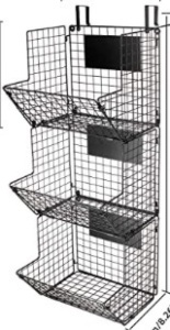 3 Tier Wall Mounted Hanging Wire Baskets, Appears New