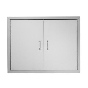 Double Door Stainless Steel 304 Cabinet Door 31 x 1.5 x 24" Pipe Frame