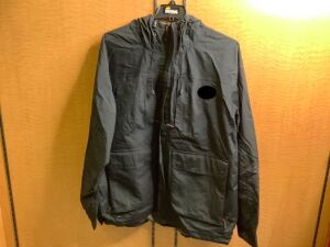 Men's 2XL Coat with logo, Spots on Surface, Appears New