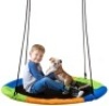 40" Saucer Tree Swing&nbsp;for Backyard. Large Round Seat for Children & Adults. Appears New.&nbsp;