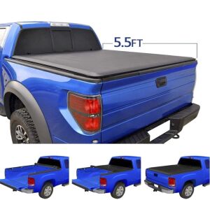 JDMSPEED Roll Up Soft Tonneau Cover 5.5' Short Bed Replacement for Ford F-150 2004-2018