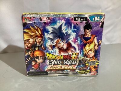Dragonball Card Game, Colossal Warfare, 24 Packs per Box, 12 Cards per Pack, Appears New