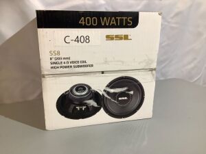 SSL 400 Watts Single 4 Voice Coil High Power Subwoofer, Appears New