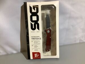 SOG Folding Knife, Twitch II, Appears New