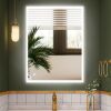 24" x 32" LED Lighted Bathroom Mirror With Bluetooth Speaker, Dimming Function, Anti Fog And Touch Sensor Switch, CCT Adjustable