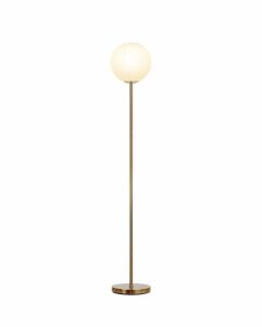 Brightech Luna - Frosted Glass Globe LED Floor Lamp