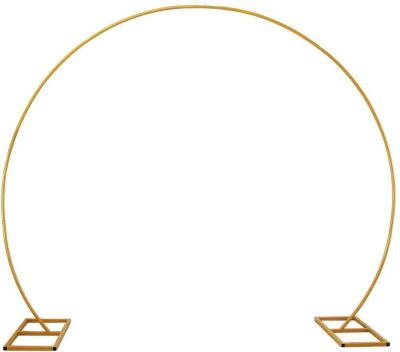 LANGXUN Large Size Golden Metal Circle Balloon Arch Decoration