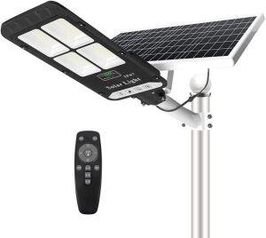 NIORSUN 400W Motion Sensor Dusk to Dawn Solar Street Light with Remote Control