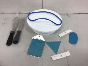 Cake Decorating Turntable and Tools, Appears new