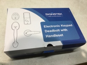 Signstek Electronic Keypad with Single Cylinder HandleSet