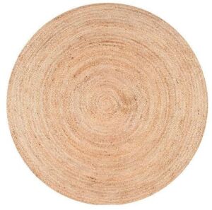 nuLOOM Rigo Hand Woven Jute Area Rug, 8' Round, Natural 