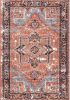 nuLOOM Florence Vintage Persian Area Rug, 4' x 6', Rust Red