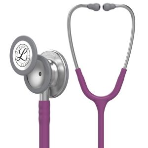 3M Littmann Classic III Monitoring Stethoscope, Plum Tube, 27 inch