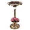 Solar Lighted Bird Bath w/ Planter