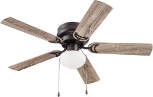 Prominence Home 51584 Alvina Ceiling Fan, 44", Farmhouse Bronze