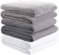 Degrees Of Comfort Weighted Blanket Queen Size for Adults &ndash; Even Weight Distribution with Premium Glass Beads. Size:&nbsp;80" x 87". Weight: 30lbs Color: Grey. Appears New&nbsp;