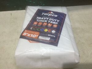 Tarpco Multi-Purpose Heavy Duty Thick Tarp, 8' x 10' 