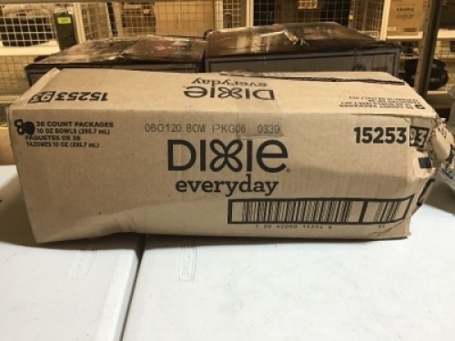 (9) 36 Count Packages of 10 oz Dixie everyday Bowls. Appears New