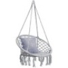 Best Choice Products Handmade Rope Hammock w/ Tassels - Gray (Pillow not included.) Appears New.&nbsp;