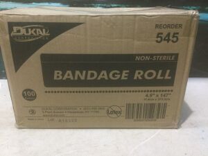 Case of Dukal Fluff Bandage Rolls, Non-Sterile, 4.5" x 147", 100 Rolls 