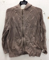 Natural Reflections Womens Zip Up Hooded Sweater, XL, Appears New